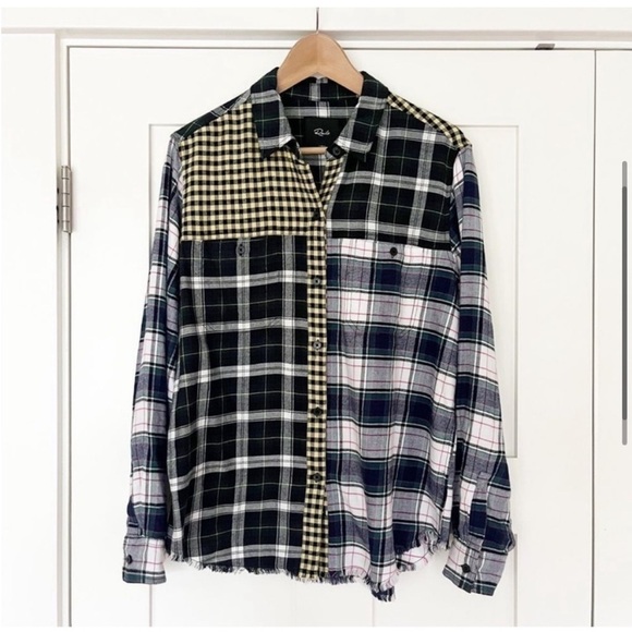 Rails Plaid Brando Button Down Shirt Size M - Picture 5 of 11